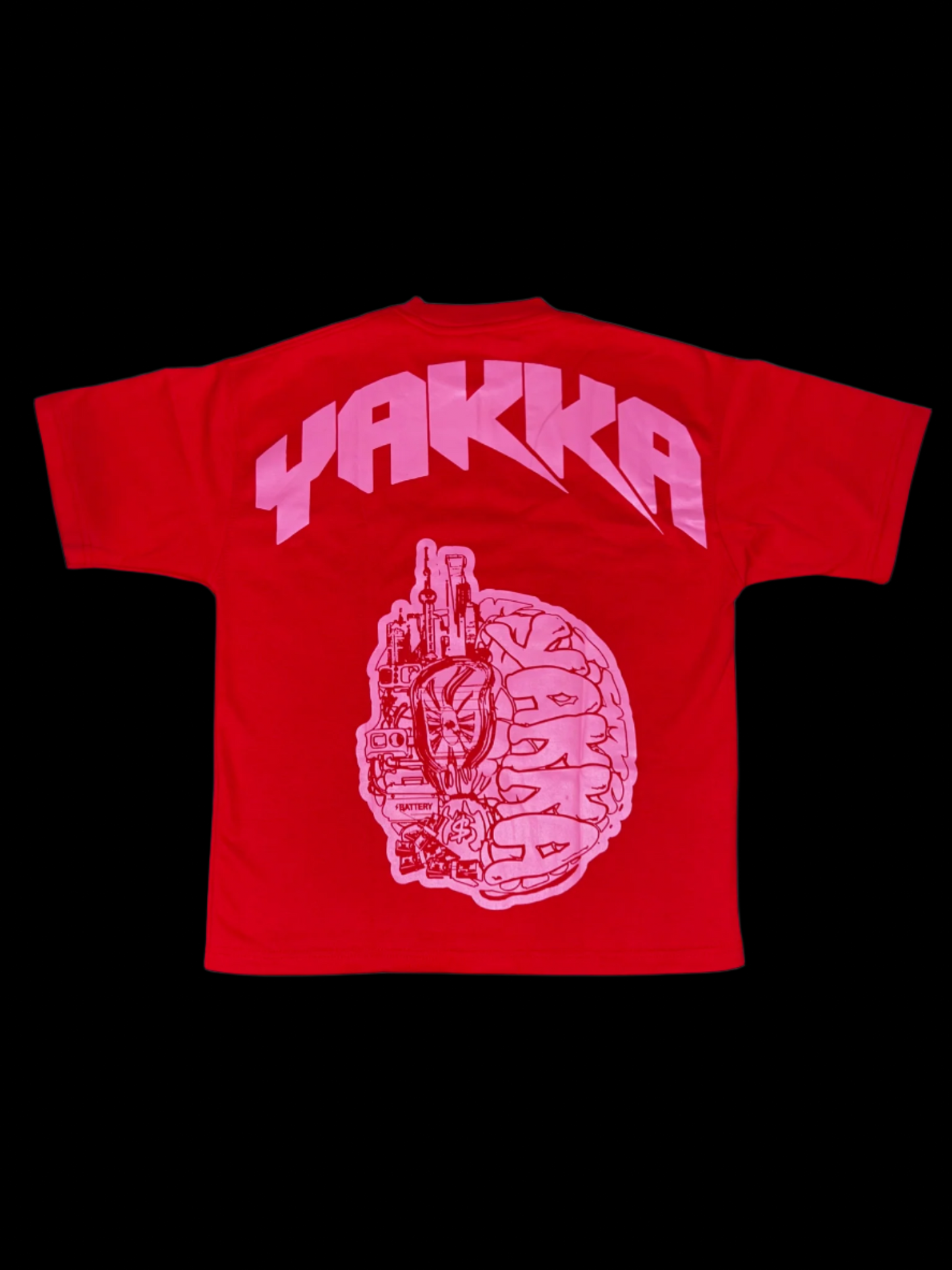 Red Horizon - Red with Pink Logo (Vibrant and powerful)